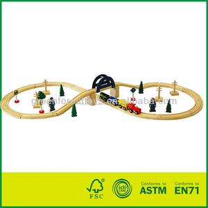 37 pièces Hêtre Bois <span class=keywords><strong>Train</strong></span> Ensemble Jouet Compatible avec Toutes Les Grandes Marques comme <span class=keywords><strong>Thomas</strong></span> - Product Image 1