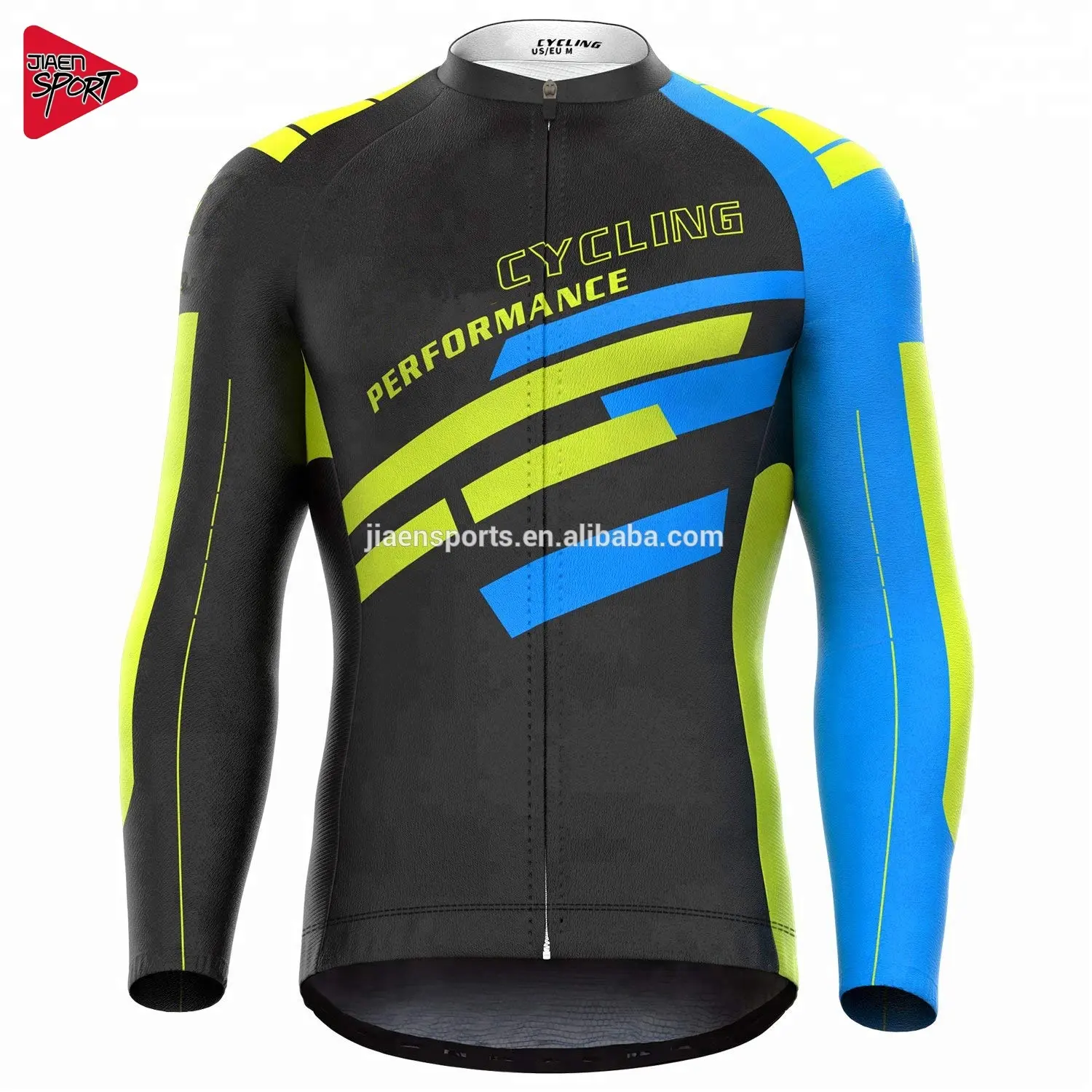 Cheap Custom Sublimation Men's Long Sleeve Cycling Jersey Bicycle Jersey Cycling Gear Clothing Manufacturer