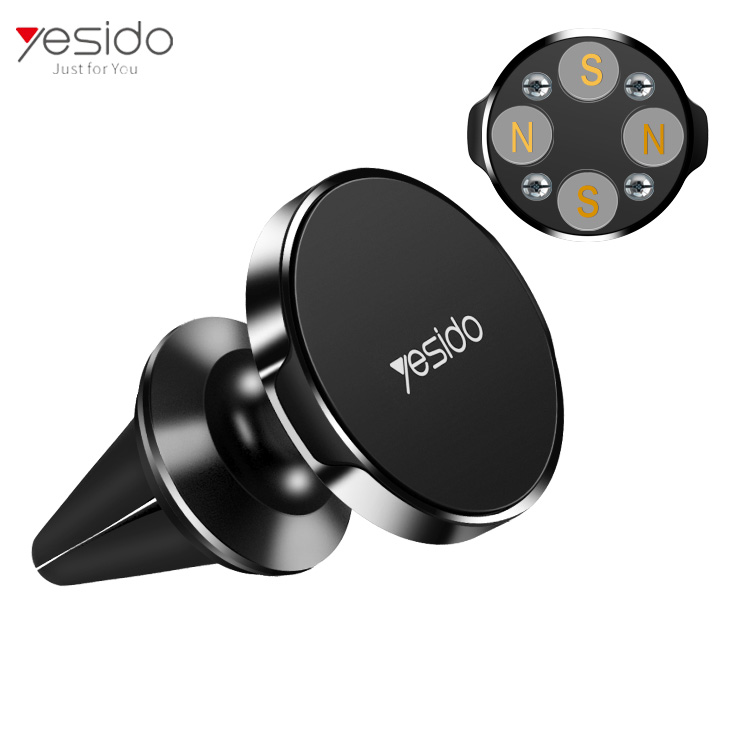 Мобильный телефон, 4 шт. магнит держатель телефона силиконовый зажим, устанавливаемое на вентиляционное отверстие в салоне автомобиля Магнитная подставка для телефона