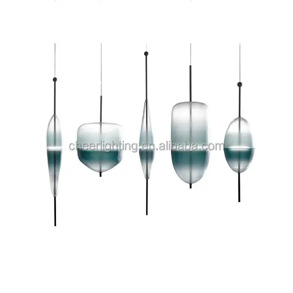 Modern Stylish Turquoise Gradient FLOW[T] Pendant Lamp