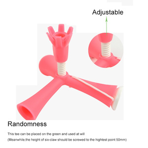Tee <span class=keywords><strong>de</strong></span> golf réglable <span class=keywords><strong>de</strong></span> vente chaude en caoutchouc durable - Product Image 3