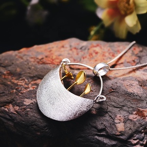 Collana con Ciondolo in Argento Sterling 925 Design My Little Garden, Stile Trendy per Donna, Gioielli all'Ingrosso - Product Image 2