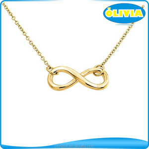 Collana <span class=keywords><strong>con</strong></span> <span class=keywords><strong>Nome</strong></span> Olivia e Simbolo Infinito Verticale <span class=keywords><strong>con</strong></span> Pietra Portafortuna, Placcata in Oro 18k, Gioiello Personalizzabile per Ragazze - Product Image 4