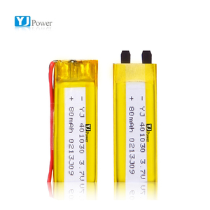 Fabricación <span class=keywords><strong>volumen</strong></span> redonda recargable 3,7 V 80 mAh batería de polímero de litio - Product Image 1