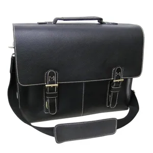 Mallette en cuir pour hommes, sac de bureau organisateur de fichiers, mallette