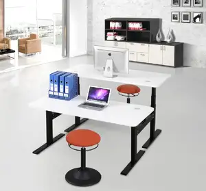 Elektrikli kaldırma mekanizması oturmak ve ayakta ofis masası yukarı ve aşağı motorlu ayarlanabilir yükseklik masa