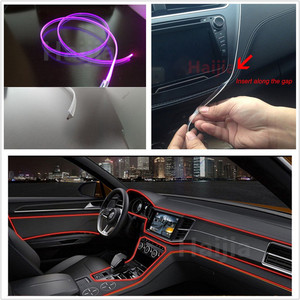 <span class=keywords><strong>Fibre</strong></span> optique, lumières d'ambiance intérieure de voiture, rvb intelligent, couleur changeante, 1 pièce - Product Image 5
