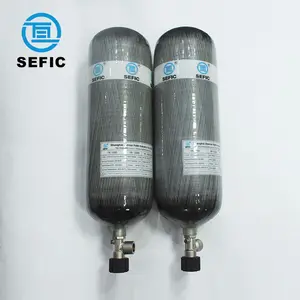 Silinder Serat Karbon Mini 3L Buatan Cina untuk Tangki Oksigen Selam Scuba Udara/Tangki Scuba Serat Karbon