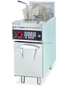 CE certificate 1 tank 2 baskets Electric Fryer with timer