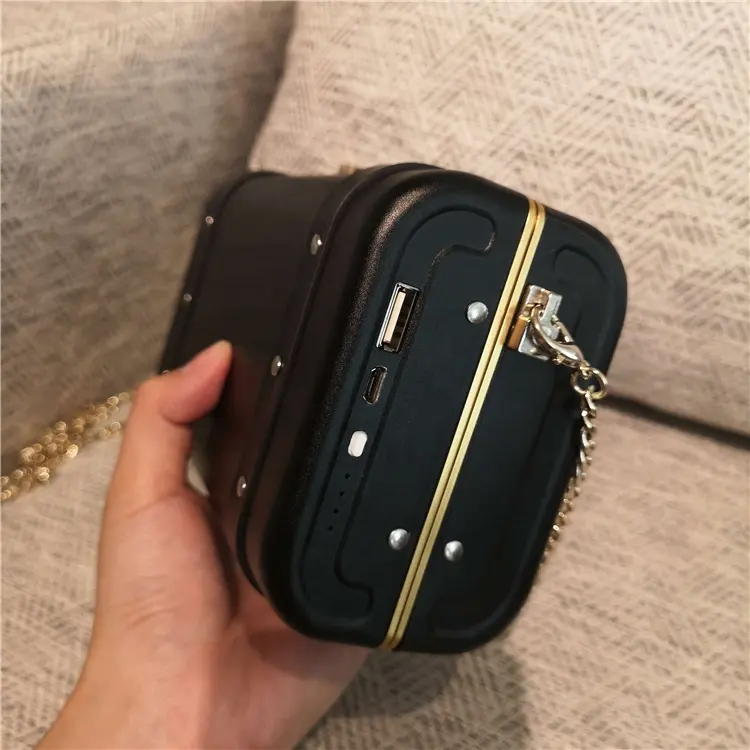 Chain Handbag New Arrival Popular Woman Small Chain Bag Pack Top Selling USB Charge Shoulder Bags For Ladies Handbags