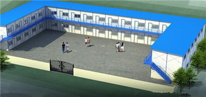 Industrielle en acier entrepôt de structure d'acier atelier hangar <span class=keywords><strong>garage</strong></span> hangar de poulet maison de récipient - Product Image 1
