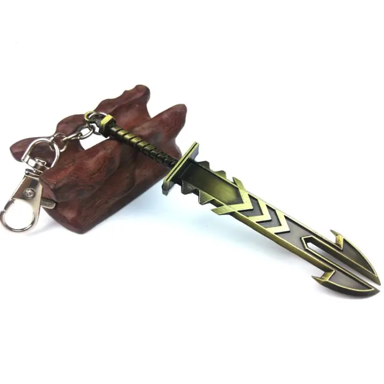 Game League of legendes keychain Heroes LOL Weapon keychain LOL keyring