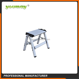 EN131 escalera de aluminio plegable taburete silla doble loft escaleras AD0501A para niños bebé niño kick <span class=keywords><strong>paso</strong></span> taburete - Product Image 2
