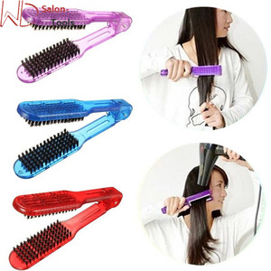 Spazzola Professionale per Parrucchieri, Pettine a V Doppio per Stiratura Capelli, Strumento per Acconciature Fai-da-Te - Product Image 4
