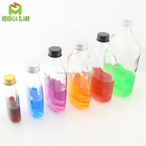 Mini 50Ml 100Ml 200Ml 250Ml 350Ml 500Ml Rượu Vang Phẳng Rỗng Chai Thủy Tinh Cho Rượu Lạnh Pha Cà Phê Trà Sữa Vuông - Product Image 4