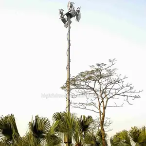 18 m-35 m वाईफ़ाई एंटेना के लिए उच्चतम गुणवत्ता Telescoping मस्तूल और कैमरा