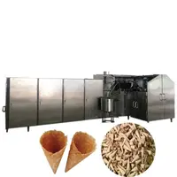 roestvrij staal full- automatische ijs wafer cone/pizza conus productielijn met grote capaciteit