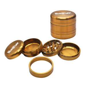 Offre Spéciale Logo Personnalisé 63 MM 4 pièces Broyeur CNC DIAMANT Dents D'air En Aluminium En Métal Fumer Herbe Broyeur - Product Image 5