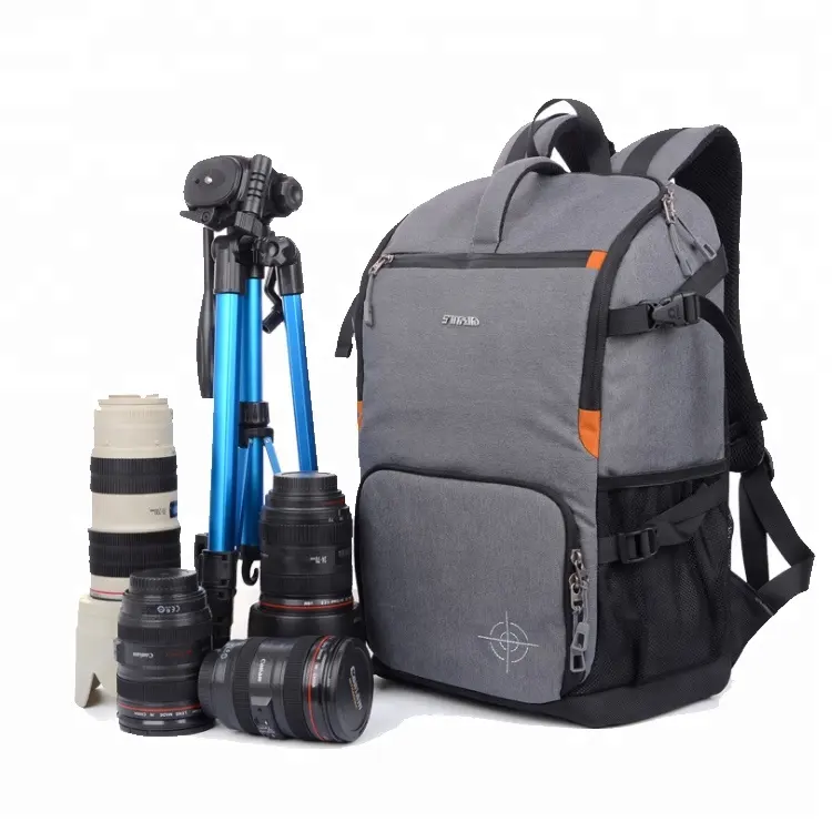 กระเป๋าเดินทางสำหรับผู้ชาย,กระเป๋ากล้อง DSLR บุนวมกันน้ำได้ทนทานสำหรับท่องเที่ยวเดินป่า
