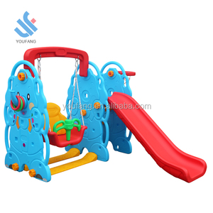YF-05001 البلاستيك لعب الفيل ملعب داخلي معدات الأطفال الشريحة مع مجموعة أرجوحة للأطفال الشرائح معدات ملعب داخلي - Product Image 2