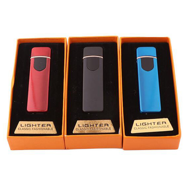 Новое поступление, Электронная USB-зажигалка для подзарядки, с логотипом под заказ, современный дизайн, электрическая прикуриватель для подарков