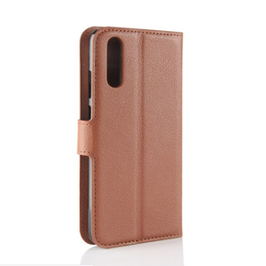 Folio Litchi Grain PU <span class=keywords><strong>téléphone</strong></span> à <span class=keywords><strong>clapet</strong></span> Etui pour Huawei P20 - Product Image 3