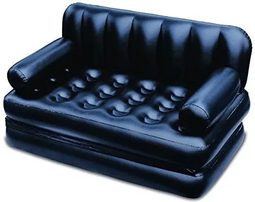Mejor venta de cuero sintético mira colchón Bestway 75056 74 ''x 60" x 25 "multi-función de 5 en 1 de aire inflable sofá cama