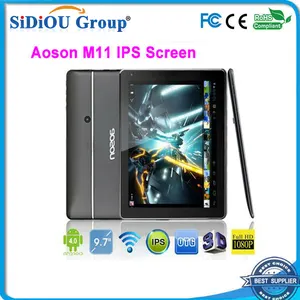 AOSON M11 IPSスクリーンのRockchip30661.6GHzのデュアルコアアンドロイド4.1のBluetooth1ギガバイト16ギガバイトの3G HDMI9.7 "タブレットPC