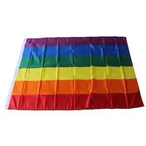 Hoge Kwaliteit 3*5 Ft Polyester Stof Lesbische Gay Pride Lgbt Rainbow Vlag
