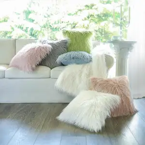 PhantoscopeのSet 2 Decorative Series Pink Fur Throw Pillow Case Cushion Cover