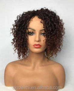 Perruque synthétique courte crépue et bouclée pour femme, <span class=keywords><strong>coiffure</strong></span> afro-américaine de haute qualité, - Product Image 1