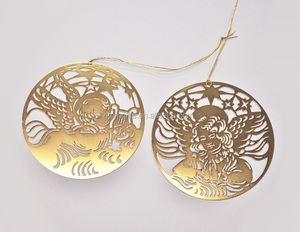 Proveedor de China, colgante de latón delicado de alta calidad, adorno de Navidad en relieve para Festival de decoración - Product Image 3