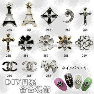 el arte <span class=keywords><strong>de</strong></span> uñas <span class=keywords><strong>de</strong></span> metal encantos al por mayor - Product Image 1