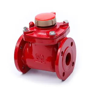 custom Kenya ISO4064 Class B 50mm multi jet dry type brass flush removable smart hot water meter