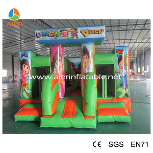 Videur mini <span class=keywords><strong>taille</strong></span>, <span class=keywords><strong>dora</strong></span> petites gonflable bouncer - Product Image 1