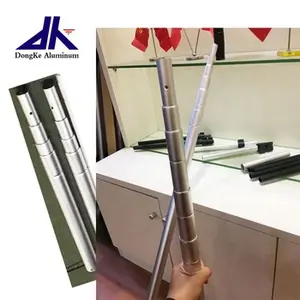 Aluminum telescopic pole/tube twist locking mechanisms for window cleaning