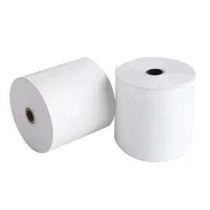 Papier thermique 80x80 rouleaux thermiques jusqu'au Kenya imprimante thermique papier de caisse enregistreuse papier thermique, 100% pâte de bois blanc ou coloré