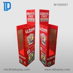 Líder alta calidad libros volcado papel cuadrado bin volcado de cartón soporte con agujeros - Product Image 4