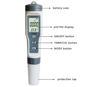 3 ב 1 TDS/PH & טמפ מטר אוטומטי טמפרטורת מבחן עט ph מטר ללא תאורה אחורית