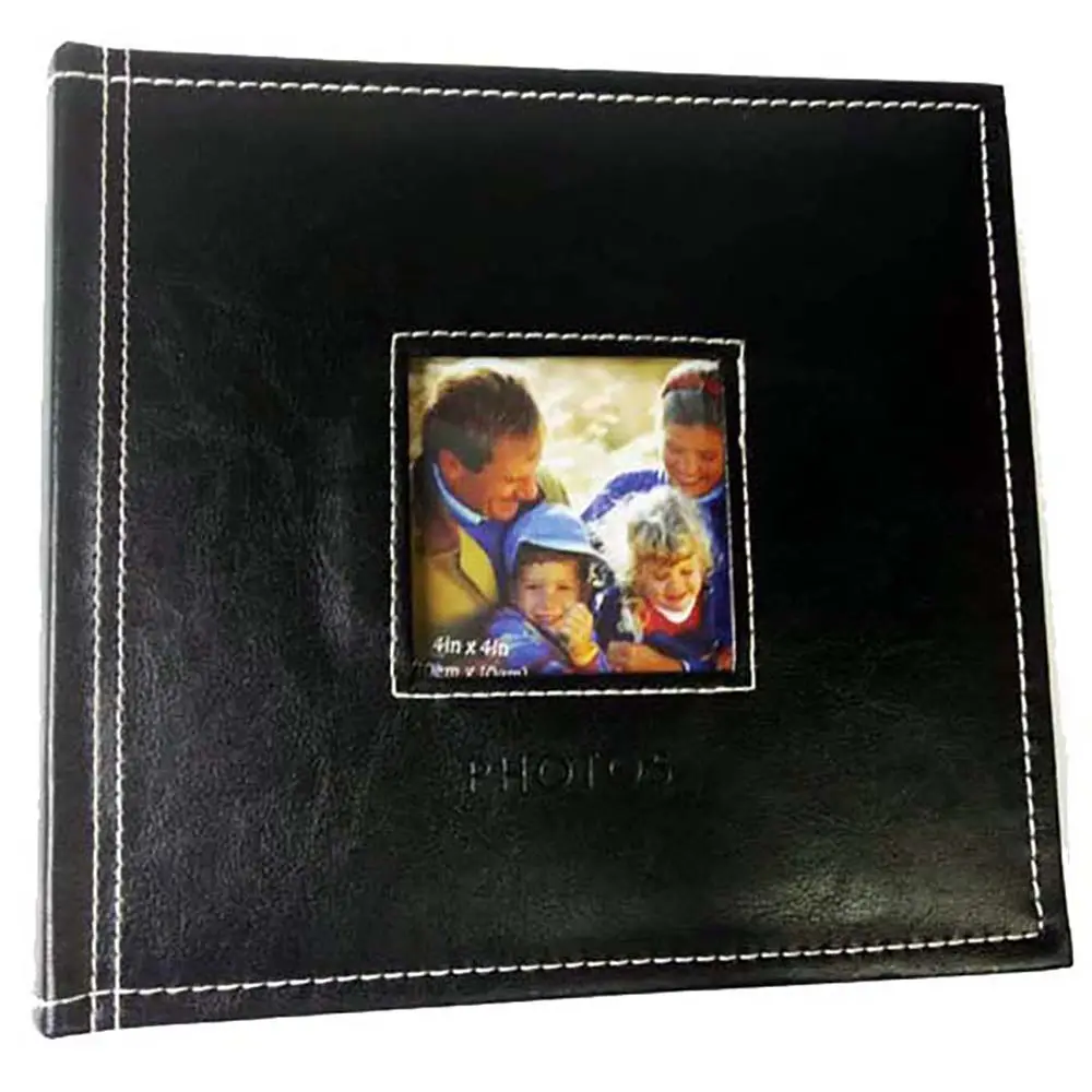 อัลบั้มรูปหนัง Pu สีดำ4X6 Pp,อัลบั้ม Pvc แบบกันลื่นทำด้วยมือพิมพ์ Uv 8X12และ12X18 Case Binding KEDI