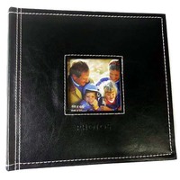 Album fotografico in pelle pu nera 200 foto in ecopelle slip-in 4x6 pp