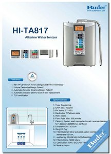 Taiwán Buder Pou Innovador Water Tech Máquina ionizadora de agua alcalina para el hogar Grifo de cocina Produce agua antioxidante Kangen - Product Image 5