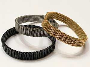 Bracciale Elastico in Maglia di Acciaio Inossidabile Fatto a Mano Vendita all'Ingrosso - Product Image 2