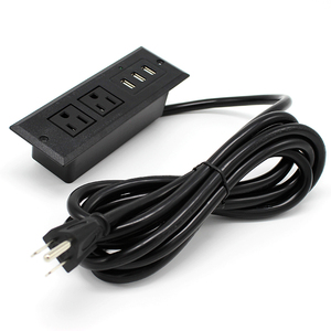 By213 bán buôn 5V 2.1A chúng tôi thông minh Power Strip Ổ cắm điện kép Ổ cắm điện với 3 cổng <span class=keywords><strong>USB</strong></span> S023 - Product Image 2