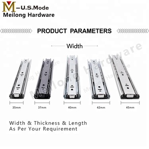 Meilong đồ nội thất phần cứng ngăn kéo <span class=keywords><strong>Slide</strong></span> hướng dẫn đường sắt Kính thiên văn kênh/Bảng trượt/nhà bếp ngăn kéo phần ngăn kéo Runner - Product Image 3