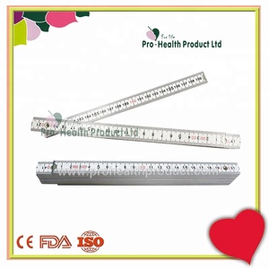 200 cm 2 m Chiều Dài Dài 10 Folds Màu Trắng Bằng Gỗ Đinh Tán Kim Loại Có Thể Gập Lại Gấp Cai Trị - Product Image 3
