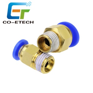 PC4-01ดันทรงนิวเมติกขนาด1.75มม. PC6-01 3.0มม. สำหรับเครื่องพิมพ์3D V5ตัวเชื่อมต่อหัว J-HEAD แบบระยะไกล - Product Image 2