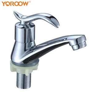 YOROOW good quality OEM deck mounted chrome plated single handle zinc basin faucet for bathroom