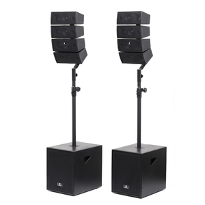 Portable multi-functional wireless plastic cabinet stage vibration speaker box