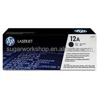 Cartouche de Toner noire H.P (12A)Q2612A, livraison gratuite, authentique